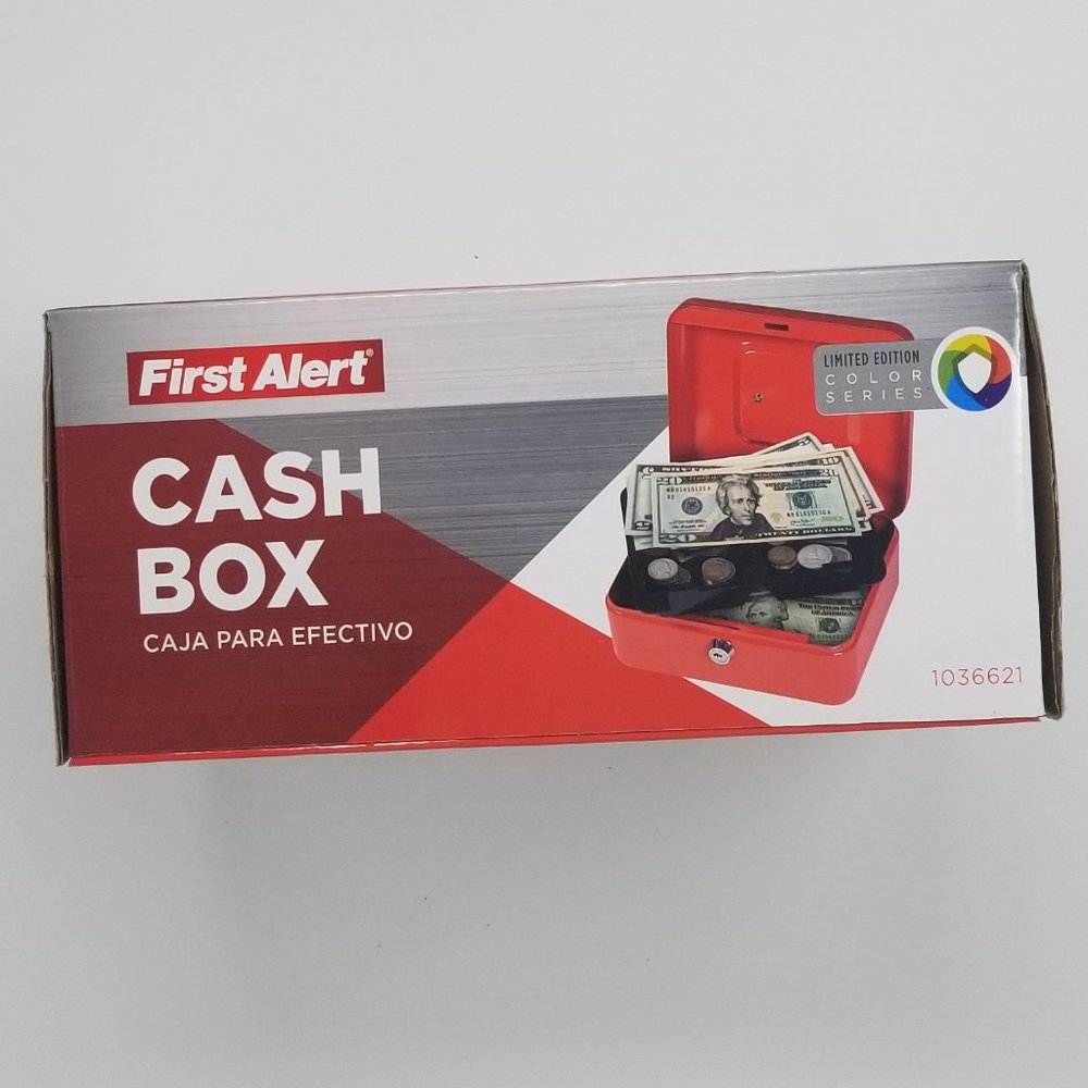First Alert Cash Box Limited Edition Red Color - Picture 6 of 9